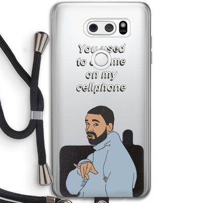 Hotline bling: LG V30 Transparant Hoesje met koord