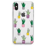 Sanseveria: iPhone XS Max Transparant Hoesje