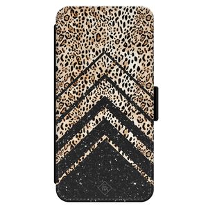 iPhone 13 Pro flipcase - Luipaard chevron