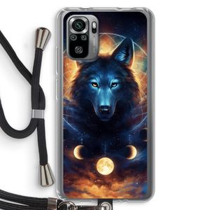 Wolf Dreamcatcher: Xiaomi Redmi Note 10S Transparant Hoesje met koord