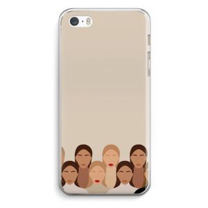 Girls girls girls: iPhone 5 / 5S / SE Transparant Hoesje