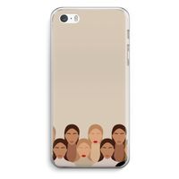 Girls girls girls: iPhone 5 / 5S / SE Transparant Hoesje