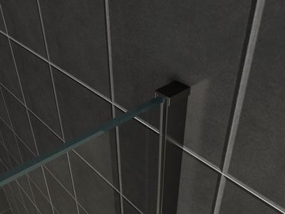 Wiesbaden Slim profielset+stabilisatiestang 120cm matzwart