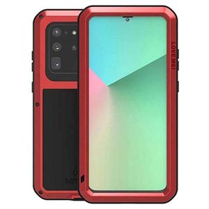 Love Mei Krachtige Samsung Galaxy S20 Ultra Hybrid Case - Rood