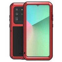 Love Mei Krachtige Samsung Galaxy S20 Ultra Hybrid Case - Rood