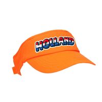 Oranje supporter / Koningsdag zonneklep / pet Holland voor oranje fans - Verkleedhoofddeksels