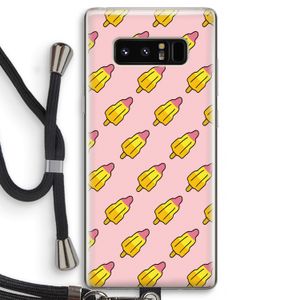 Waterijsjes: Samsung Galaxy Note 8 Transparant Hoesje met koord
