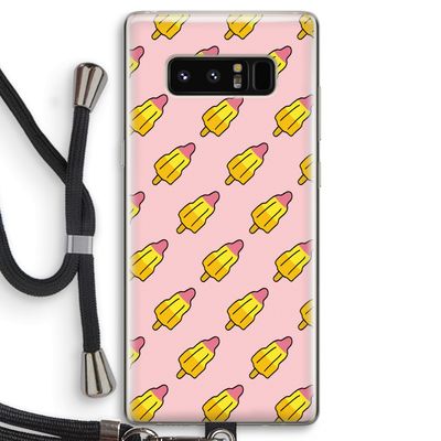 Waterijsjes: Samsung Galaxy Note 8 Transparant Hoesje met koord