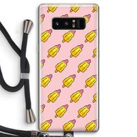 Waterijsjes: Samsung Galaxy Note 8 Transparant Hoesje met koord