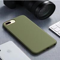 Voor iPhone 6 plus & 6s plus Starry Series schokbestendig stro materiaal + TPU beschermhoes (donkergroen)