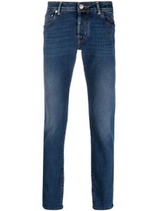 Jacob Cohën jean skinny à effet délavé - Bleu