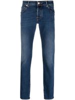 Jacob Cohën skinny stonewashed jeans - Bleu - thumbnail