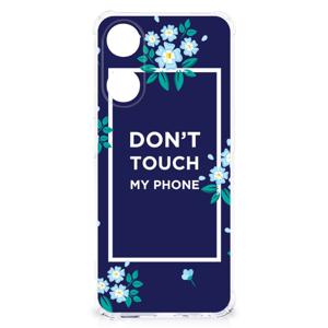 OPPO A58 | A78 5G Anti Shock Case Flowers Blue DTMP