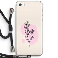 Roses are red: iPhone 5 / 5S / SE Transparant Hoesje met koord
