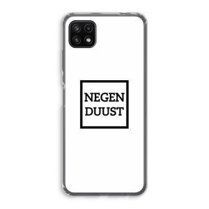 Negenduust vierkant: Samsung Galaxy A22 5G Transparant Hoesje