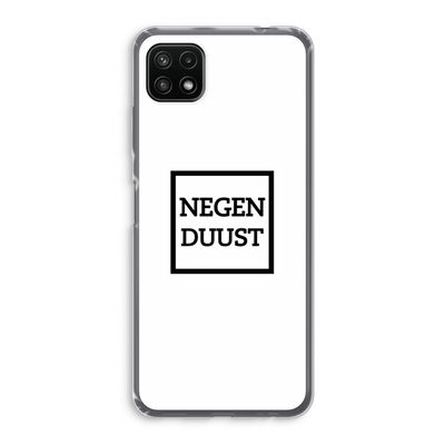 Negenduust vierkant: Samsung Galaxy A22 5G Transparant Hoesje