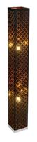 Vloerlamp zwart goud 'Harald' E27 fitting 119cm Vloerlamp zwart goud 'Harald' E27 fitting 119cm