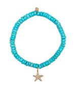 Sydney Evan bracelet en or 14ct serti der perles en turquoise - Bleu - thumbnail