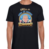 Apres ski t-shirt voor heren - meer of minder schnaps - zwart - wintersport - Wilders - politiek