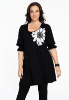 Yoek Tuniek wide bottom GEMMI | Zwart | Maat 58/60