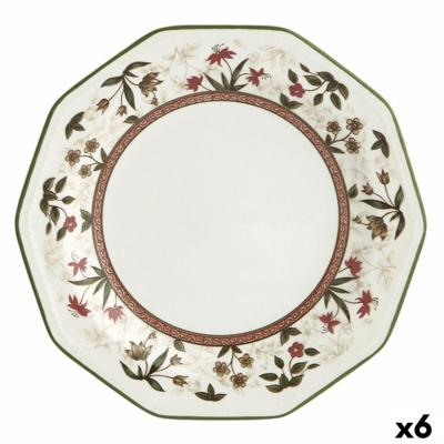 Dessertbord Queen´s By Churchill Assam Gebloemd Keramisch Porslin Ø 20,5 cm (6 Stuks)