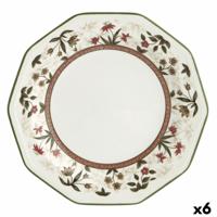 Dessertbord Queen´s By Churchill Assam Gebloemd Keramisch Porslin Ø 20,5 cm (6 Stuks)