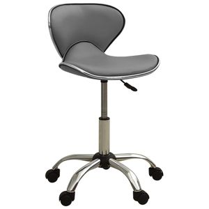 VidaXL Salonkruk kunstleer grijs