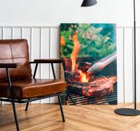 Canvas vlees op bbq