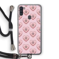 Chicks before dicks: Samsung Galaxy A11 Transparant Hoesje met koord