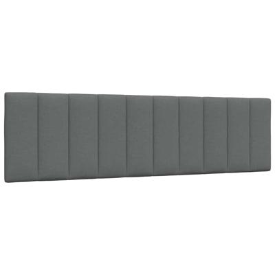 Hoofdbordkussen "Hanko" 180 cm stof donkergrijs