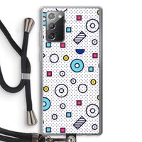 8-bit N°9: Samsung Galaxy Note 20 / Note 20 5G Transparant Hoesje met koord