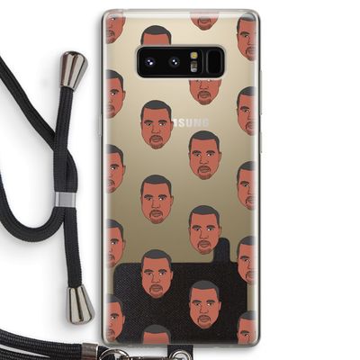 Kanye Call Me?: Samsung Galaxy Note 8 Transparant Hoesje met koord