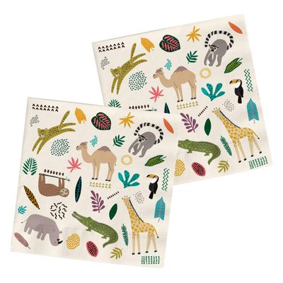Folat BV Servetten wilde dieren 20st.