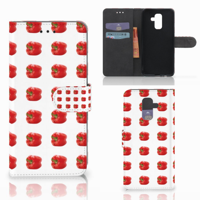 Samsung Galaxy A6 Plus 2018 | Book Cover | Paprika Red