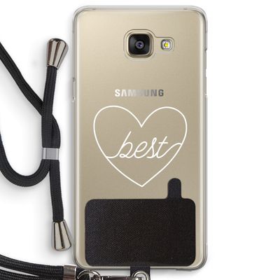 Best heart pastel: Samsung Galaxy A5 (2016) Transparant Hoesje met koord