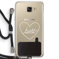 Best heart pastel: Samsung Galaxy A5 (2016) Transparant Hoesje met koord