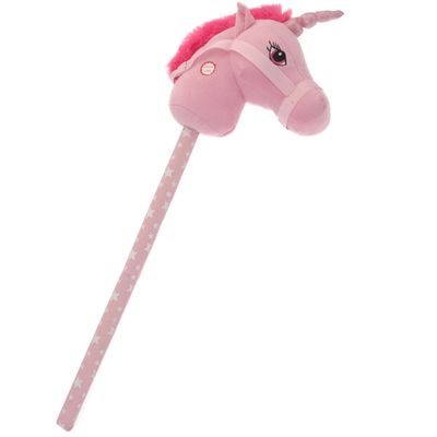 Stokpaard eenhoorn met geluid - paars