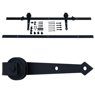 Waelbers Hangrolset punt met rail in 2 gedeelten (2000mm) - 1 Stuk(s) - 414807.75