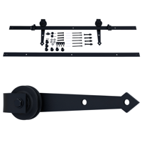 Waelbers Hangrolset punt met rail in 2 gedeelten (2000mm) - 1 Stuk(s) - 414807.75