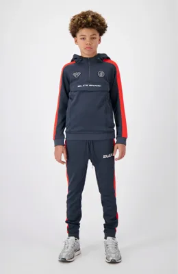 Black Bananas Trace Trainingspak Kids Donkerblauw - Maat 128 - Kleur: DonkerblauwRood | Soccerfanshop