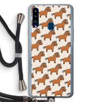 Pony: Samsung Galaxy A20s Transparant Hoesje met koord Pony: Samsung Galaxy A20s Transparant Hoesje met koord