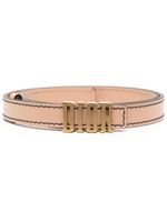 Christian Dior Pre-Owned ceinture en cuir à boucle logo - Rose - thumbnail