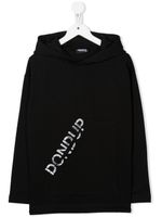 DONDUP KIDS hoodie à logo imprimé - Noir