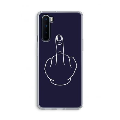 F**k U: OnePlus Nord Transparant Hoesje