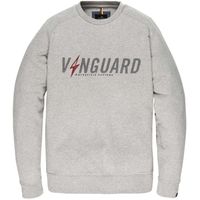 R-neck wiring crewneck sweater light grey melee - thumbnail