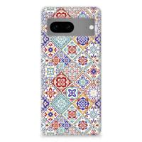 Google Pixel 7 | TPU | Siliconen hoesje | Tiles Color