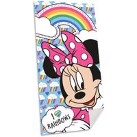 Disney Minnie Mouse strand/badlaken - 70 x 140 cm - katoen - voor kinderen   - - thumbnail