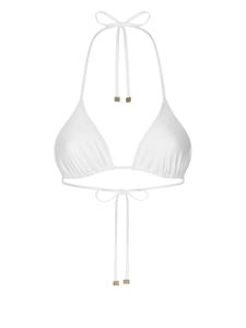 Dolce & Gabbana haut de bikini à bonnets triangles - Blanc