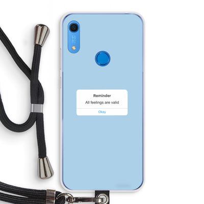 Reminder: Huawei Y6s Transparant Hoesje met koord