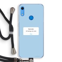 Reminder: Huawei Y6s Transparant Hoesje met koord
